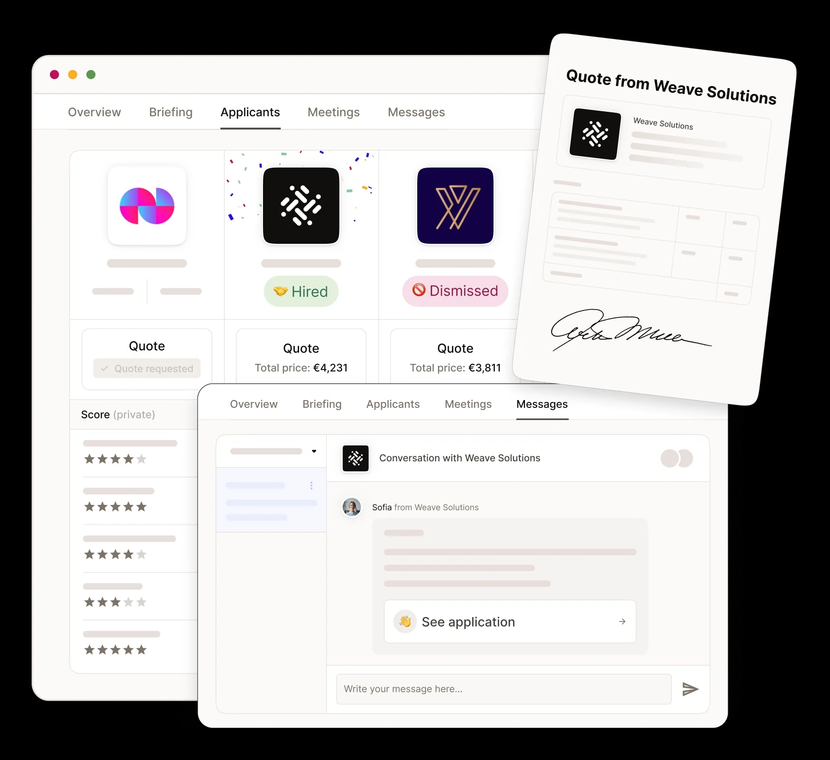 Workspace features